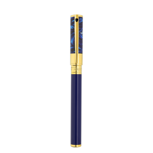 D-Initial Rollerball Pen Blue Koi Fish | Luxury Pens - S.T. Dupont 