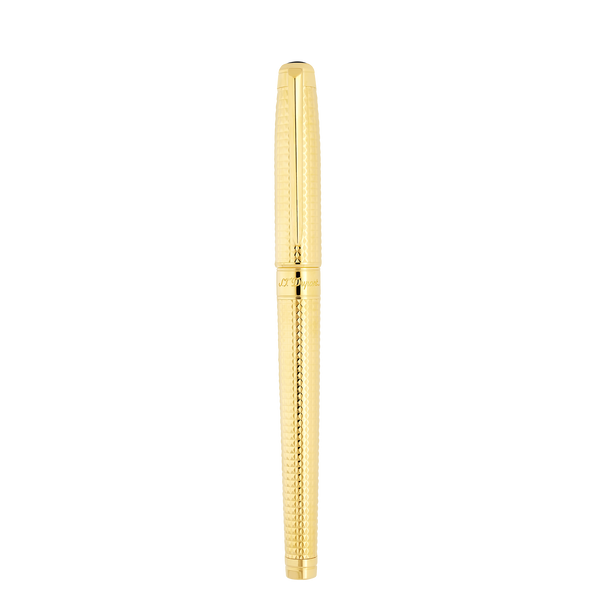 S.T. Dupont Luxury Writing Instrument - Line D Eternity Large Gold-Plated  Diamond Tip Fountain Pen – stdupont.com