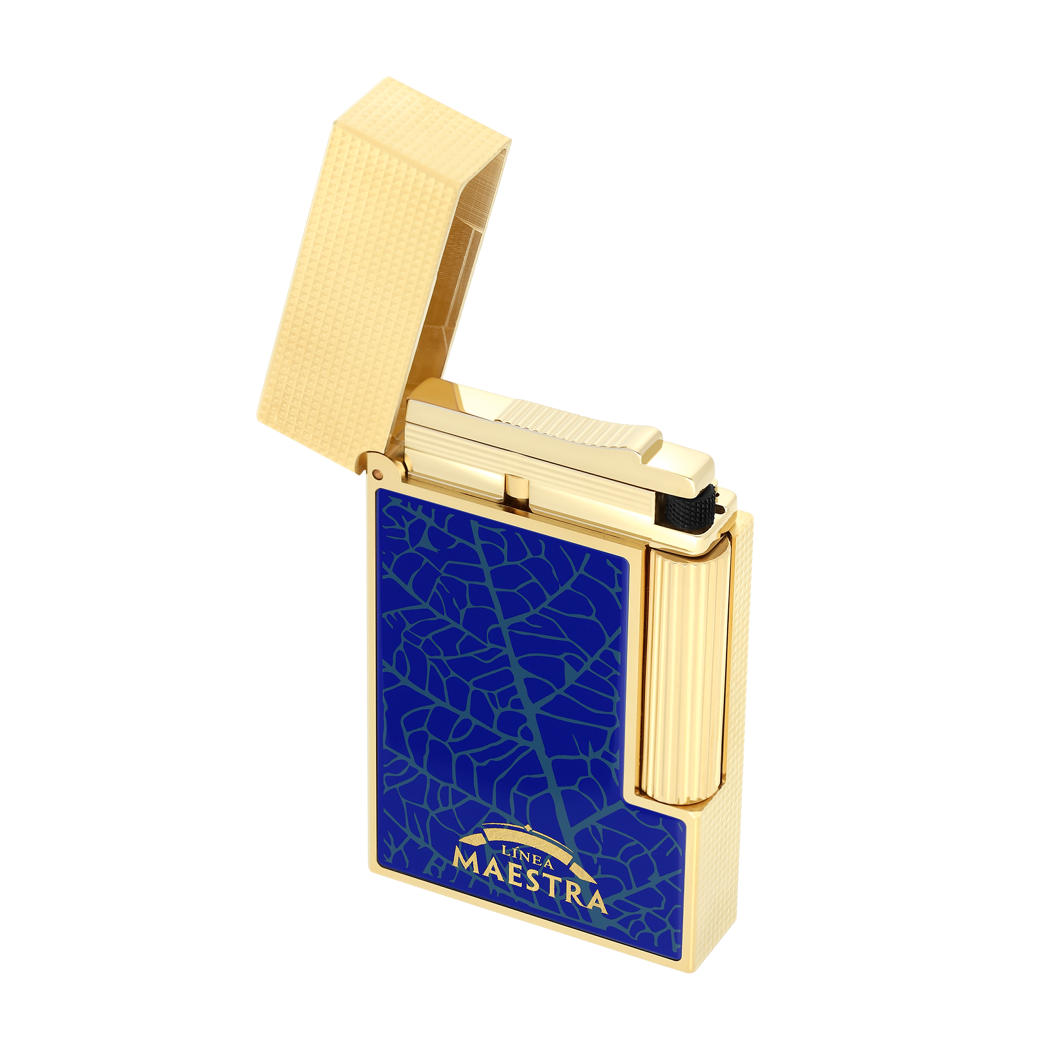 S.T.Dupont – Lighters Gold | 2 Luxury Yellow Line Partagas / Lighter. Blue