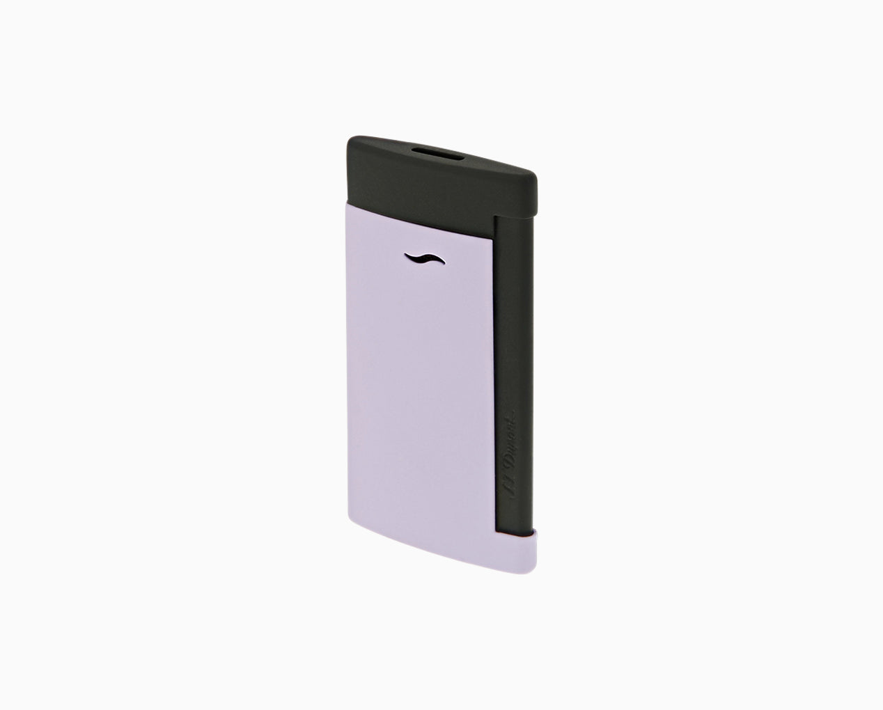 Slim 7 matt black and lilac lighter – Luxury Lighters | S.T. Dupont