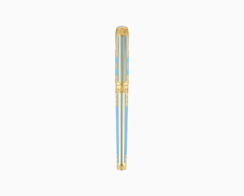 Louis Vuitton Large Cargo Blue Lacquered Striped Fountain Pen