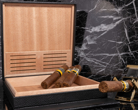  Cigar Humidor Wooden Cigar Leather Cigar Humidor Mini